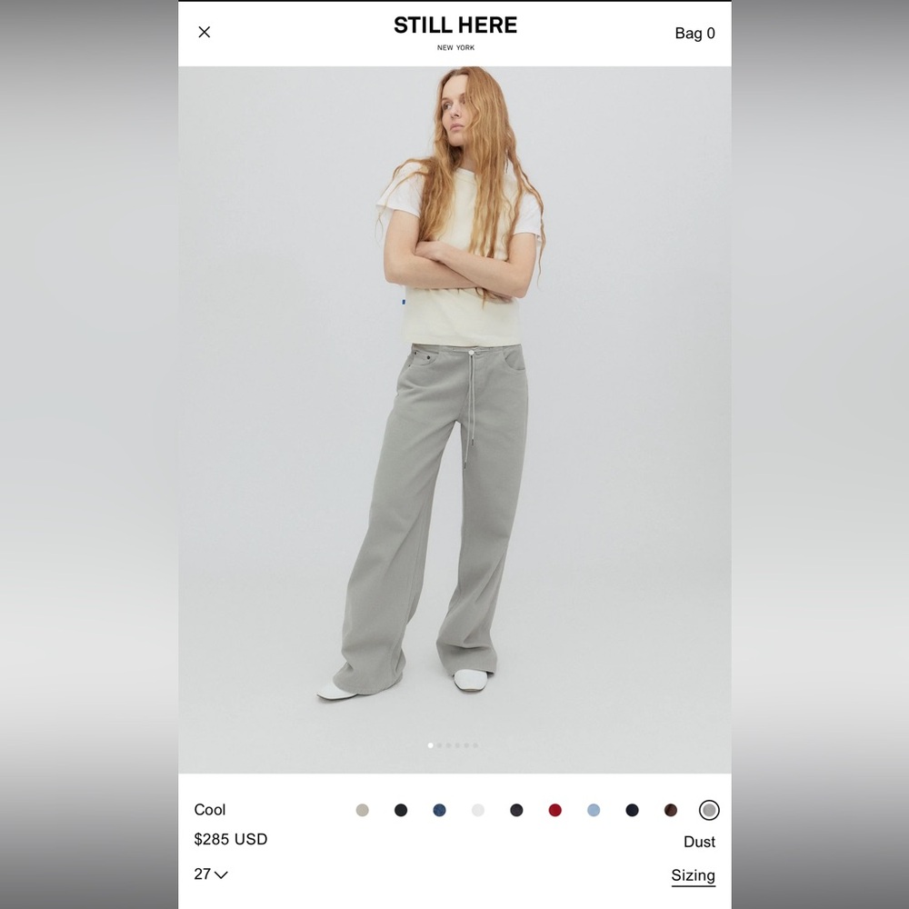 STILL HERE WIDE- LEG JEANS
